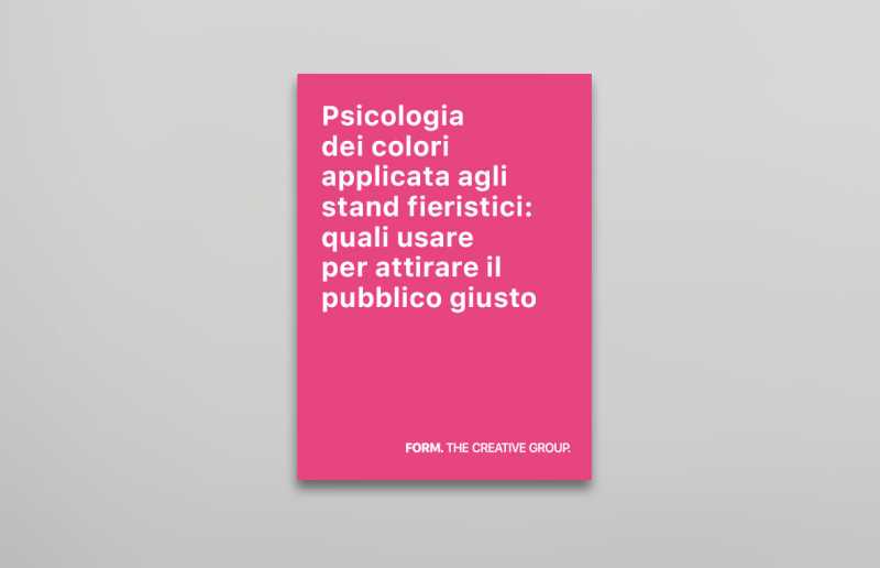 Psicologia dei colori applicata agli stand fieristici