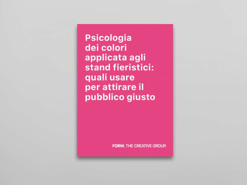 Psicologia dei colori applicata agli stand fieristici