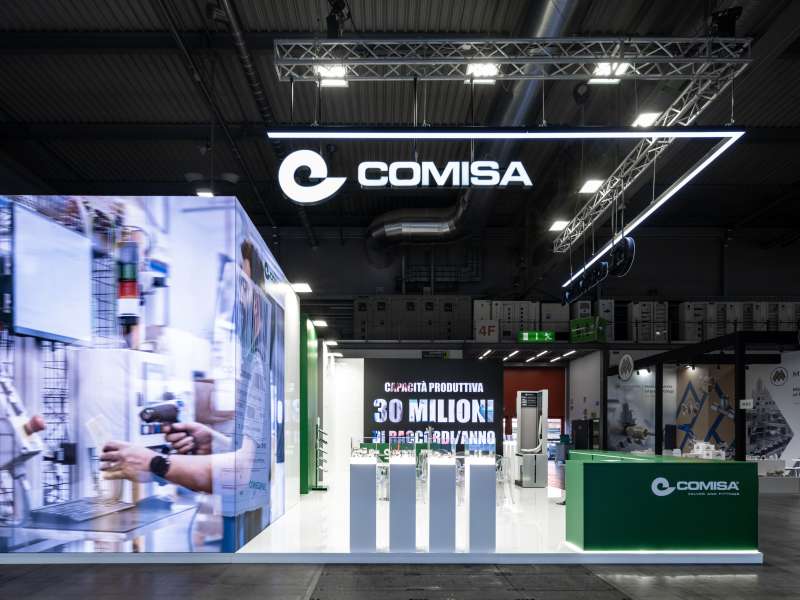 exhibit, ledwall, allestimenti fiere, montaggio stand fieristici, allestitore fieristico